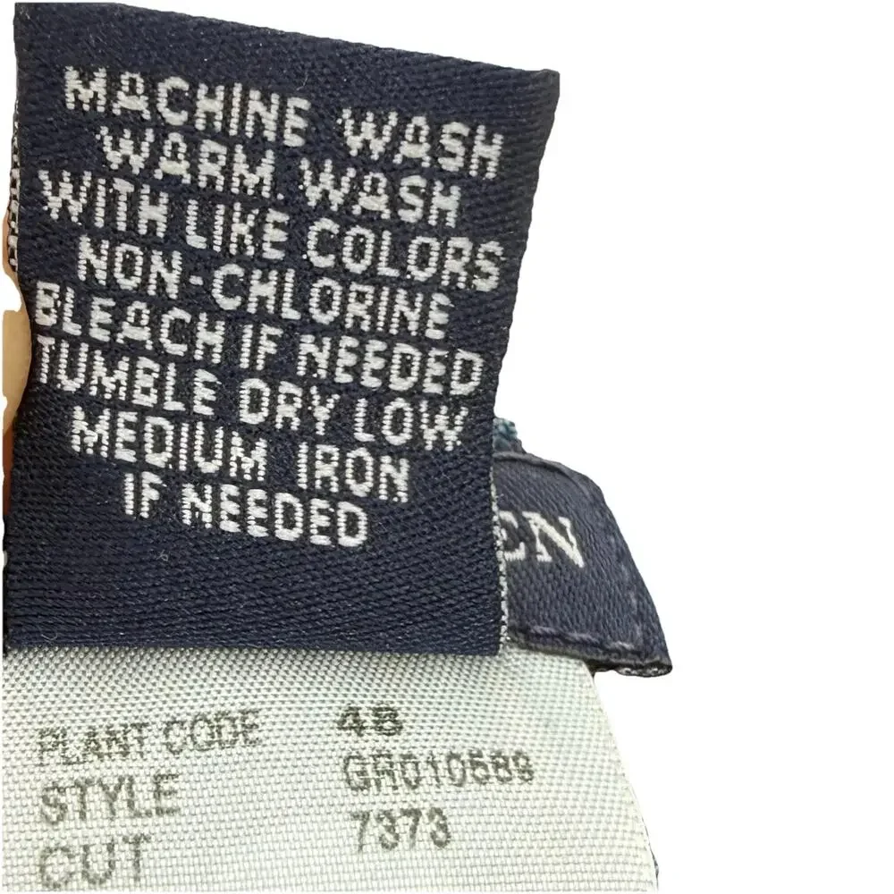 Vintage Girls 5 RALPH LAUREN Polo Teddy Bear Y2K Denim Jumper Dress Blue Jean
